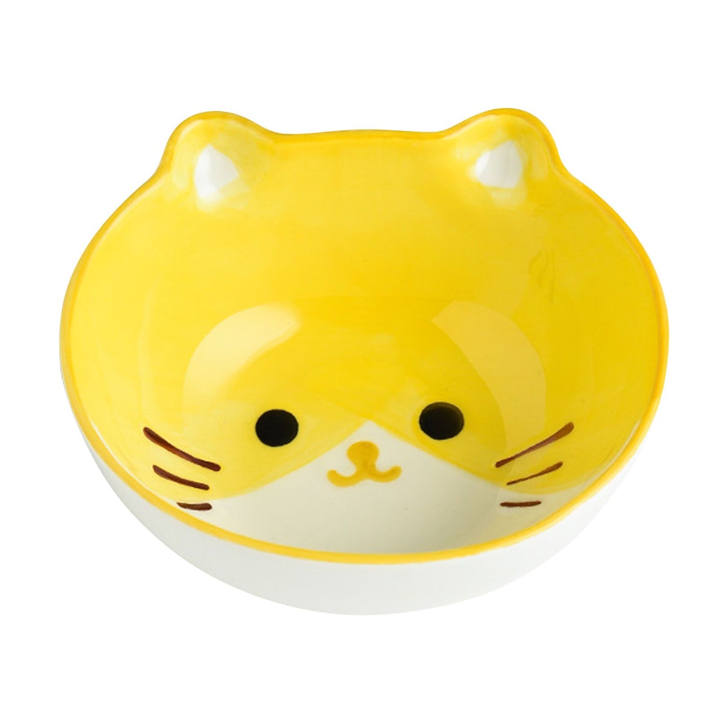 Kids Bowl Ceramic Cute Cartoon Animal Shape Rice Bowls Reusable Dinner Tableware for Serving Soup Cereal Pasta Ice Cream Cat