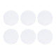 6PCS Round Placemat Woven White Table Mat Heat Insulation Easy to Clean Versatile Dining Accessory for Home Kitchen Decor