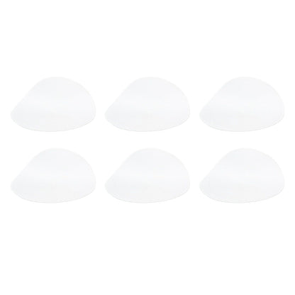 6PCS Round Placemat Woven White Table Mat Heat Insulation Easy to Clean Versatile Dining Accessory for Home Kitchen Decor