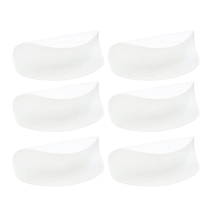 6PCS Round Placemat Woven White Table Mat Heat Insulation Easy to Clean Versatile Dining Accessory for Home Kitchen Decor