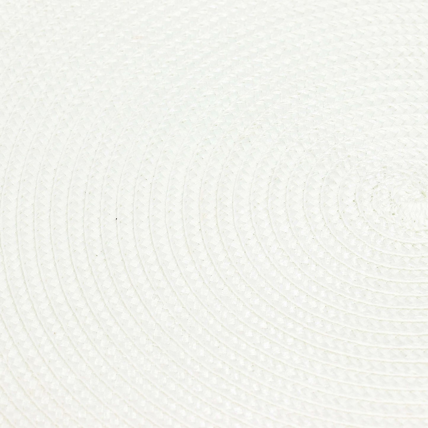 6PCS Round Placemat Woven White Table Mat Heat Insulation Easy to Clean Versatile Dining Accessory for Home Kitchen Decor