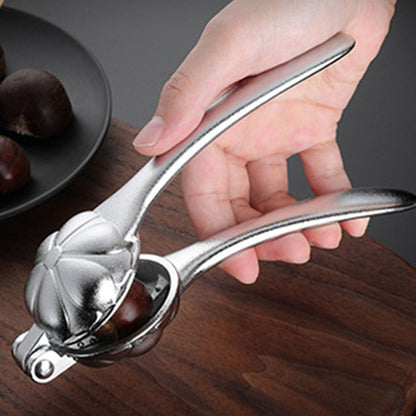 Chestnut Clip Peeler Nut Cracker Aluminum Alloy Multifunctional Labor Saving Walnut Plier Opener