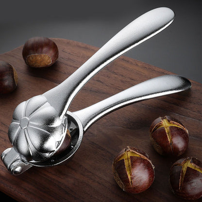 Chestnut Clip Peeler Nut Cracker Aluminum Alloy Multifunctional Labor Saving Walnut Plier Opener