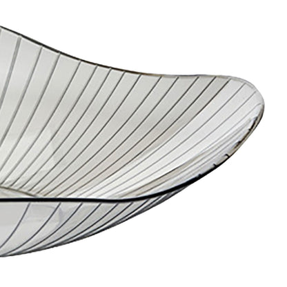 Transparent Grey Fruit Plate Large Plastic Serving Bowl Hand Made Candy Snack Bowl for Living Room Restaurant Party