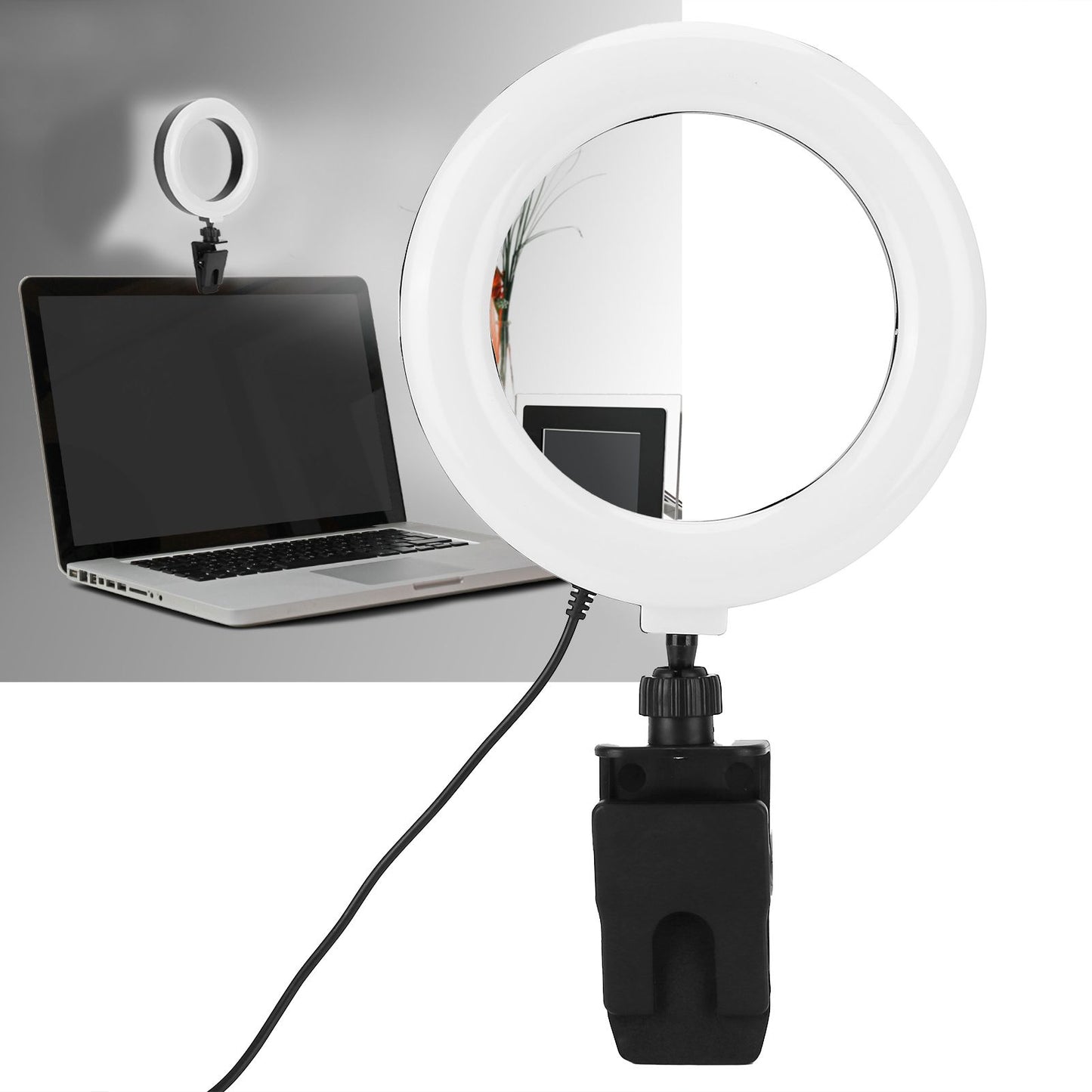 6in Adjustable Conference Video Fill Light USB Powered Fill Light Lamp for Media Meeting