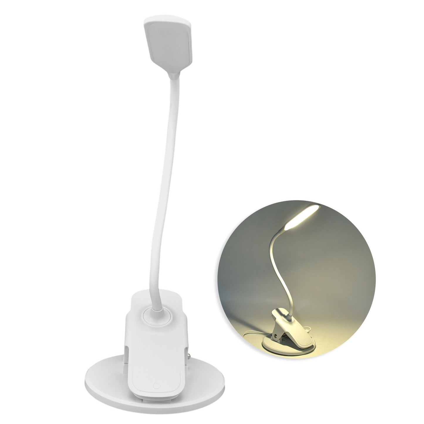 Intelligent Eye Caring Desk Lamp Folding Night Reading Lamp USB Powered Clip Desk Lamp Dorm Light