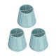 3PCS Cloth Lampshade E14 Clip On Fabric Lamp Cover for Chandelier Wall Lamp Office Home Decor(Dark Green )