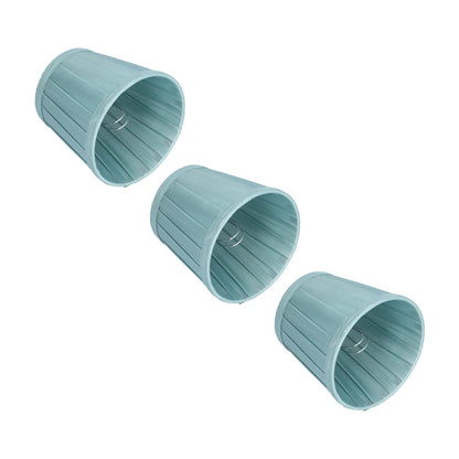 3PCS Cloth Lampshade E14 Clip On Fabric Lamp Cover for Chandelier Wall Lamp Office Home Decor(Dark Green )