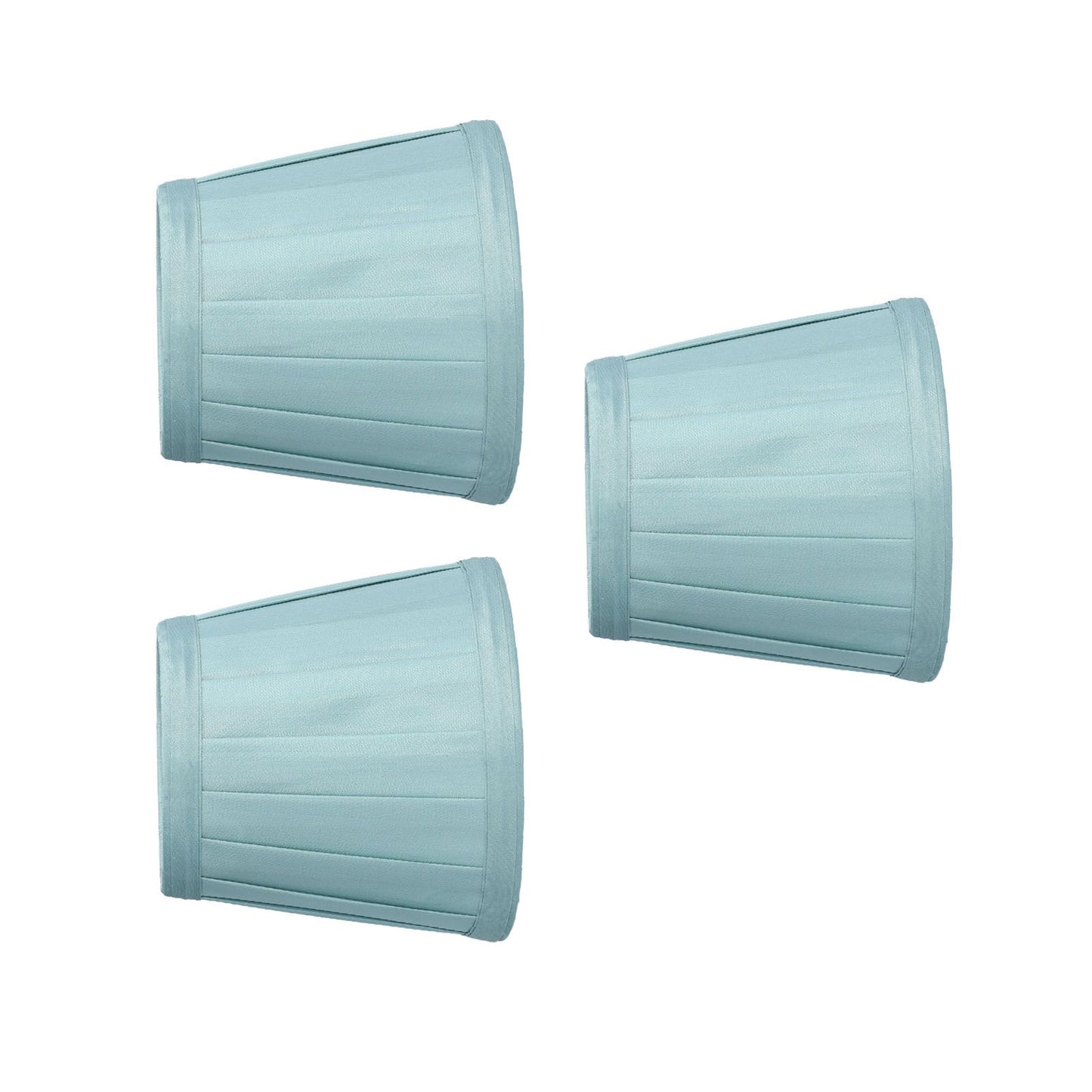 3PCS Cloth Lampshade E14 Clip On Fabric Lamp Cover for Chandelier Wall Lamp Office Home Decor(Dark Green )