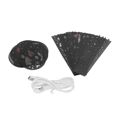 Lucky Star Projection Lamp Portable 3 Colors Ambient Lamp USB Powered Night Light for Home