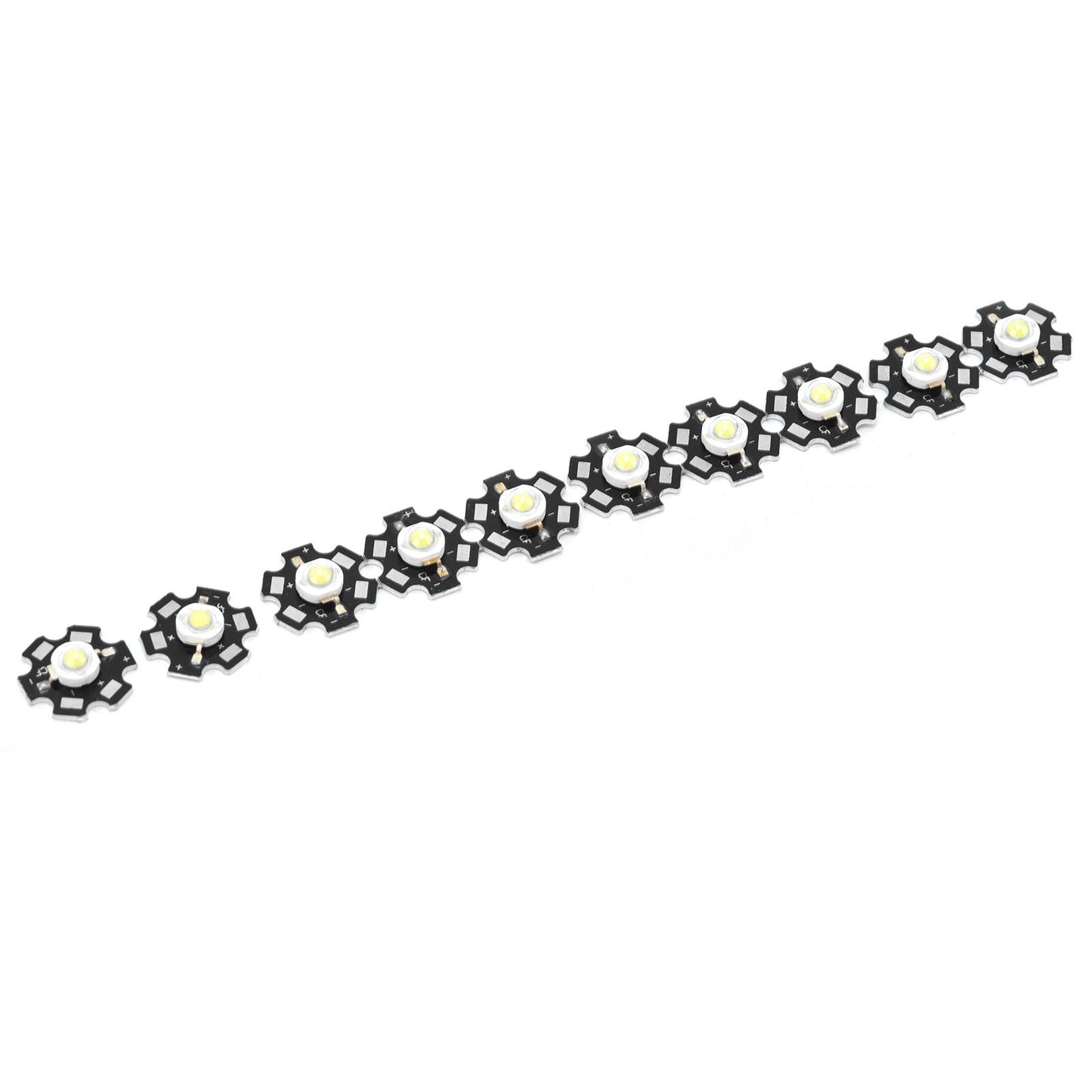 10Pcs Ultra Bright LED Chip 3V DIY Light Beads for Ceiling Light Downlight Flashlight Table LampWhite Light 6500K 1W