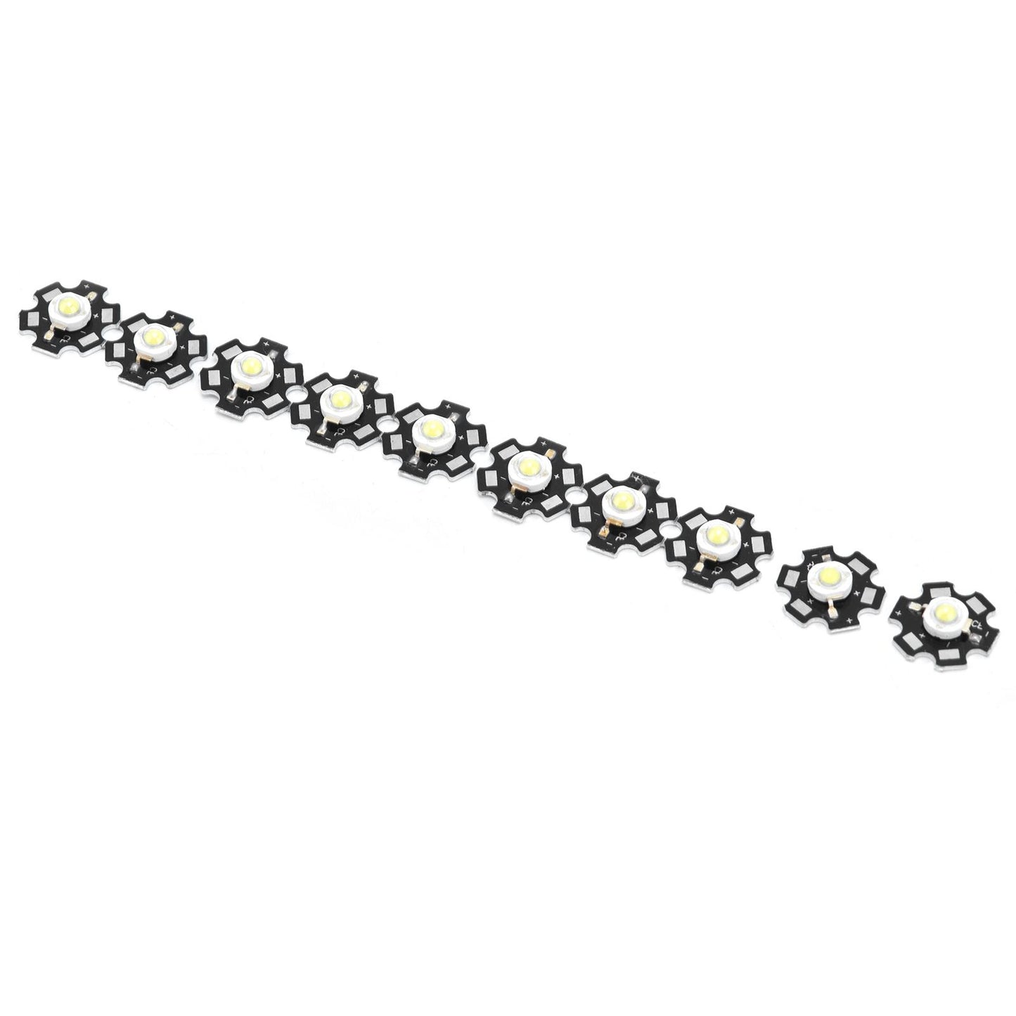 10Pcs Ultra Bright LED Chip 3V DIY Light Beads for Ceiling Light Downlight Flashlight Table LampWhite Light 6500K 1W