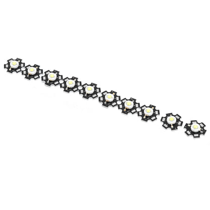 10Pcs Ultra Bright LED Chip 3V DIY Light Beads for Ceiling Light Downlight Flashlight Table LampWhite Light 6500K 1W