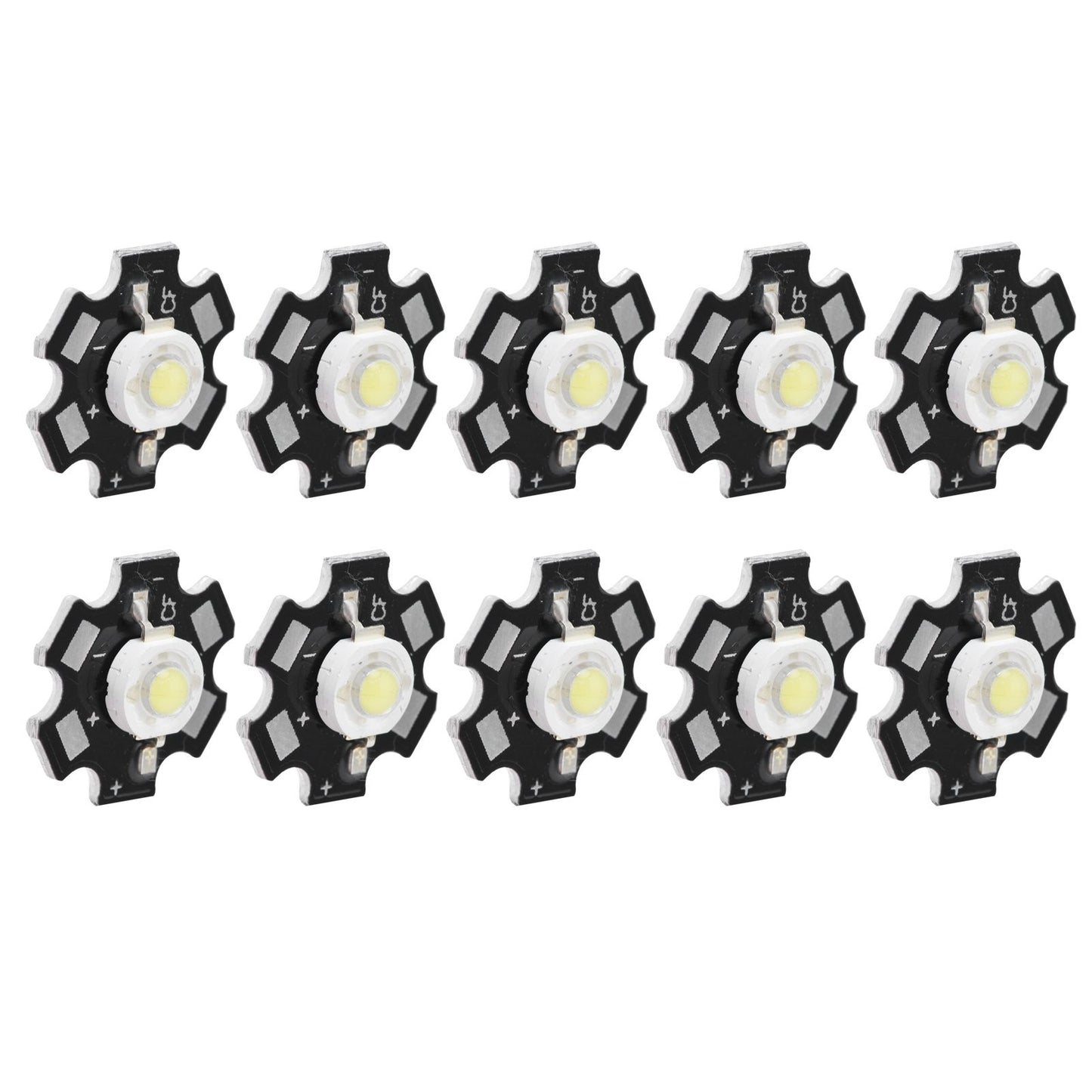 10Pcs Ultra Bright LED Chip 3V DIY Light Beads for Ceiling Light Downlight Flashlight Table LampWhite Light 6500K 3W