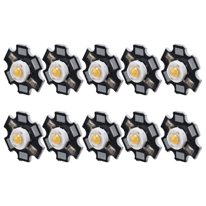 10Pcs Ultra Bright LED Chip 3V DIY Light Beads for Ceiling Light Downlight Flashlight Table LampWarm Light 3000K 1W
