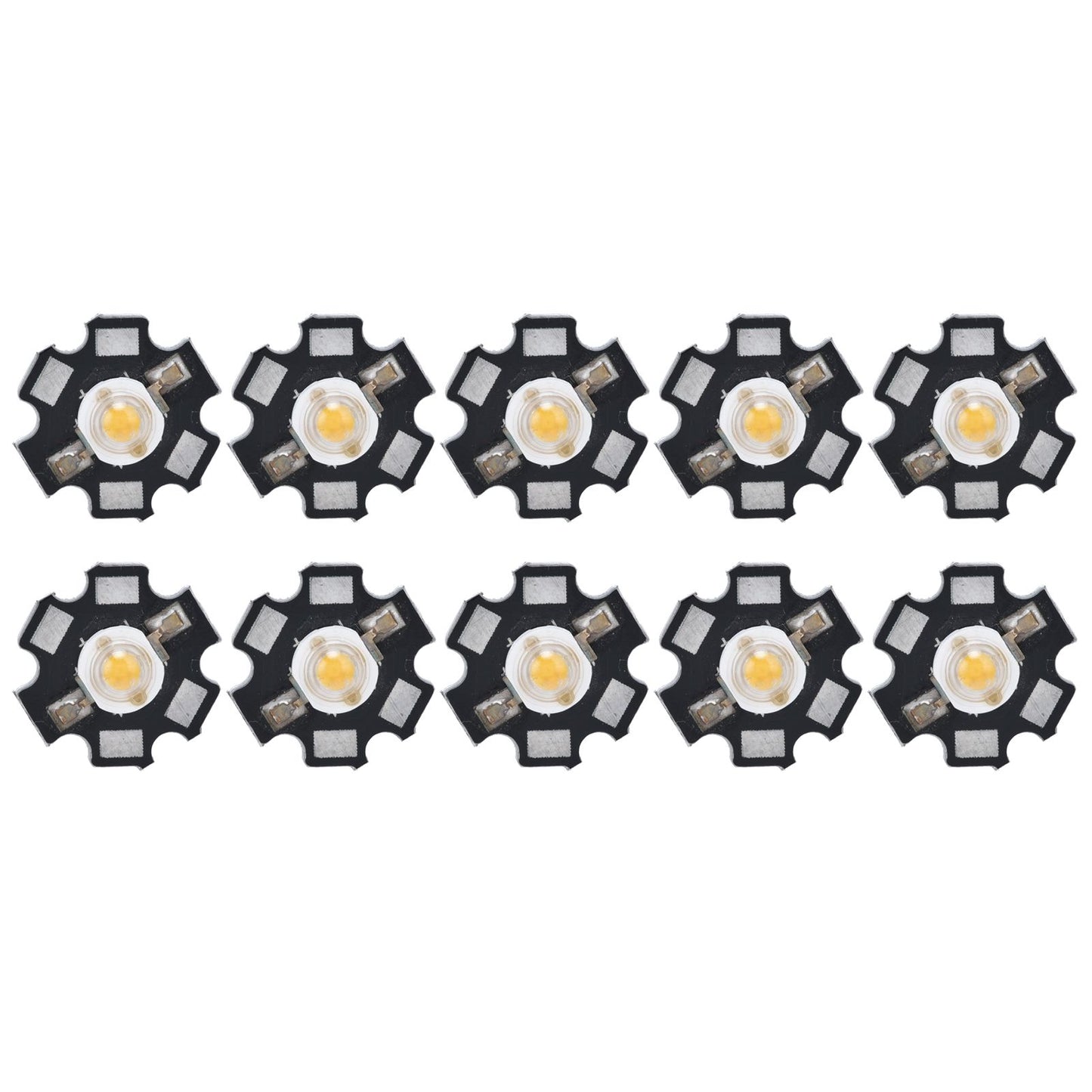10Pcs Ultra Bright LED Chip 3V DIY Light Beads for Ceiling Light Downlight Flashlight Table LampWarm Light 3000K 3W