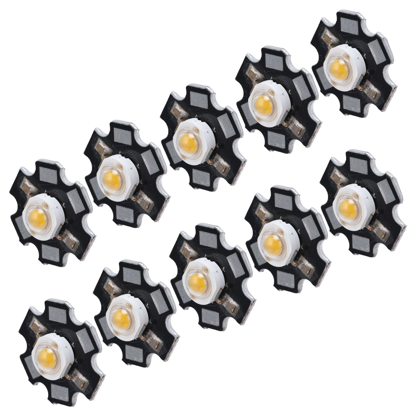 10Pcs Ultra Bright LED Chip 3V DIY Light Beads for Ceiling Light Downlight Flashlight Table LampWarm Light 3000K 3W