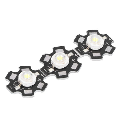 10PCS 1W LED Chip Highlight DIY Light Beads with Aluminum Base 6500k 90lm 20mm White Light