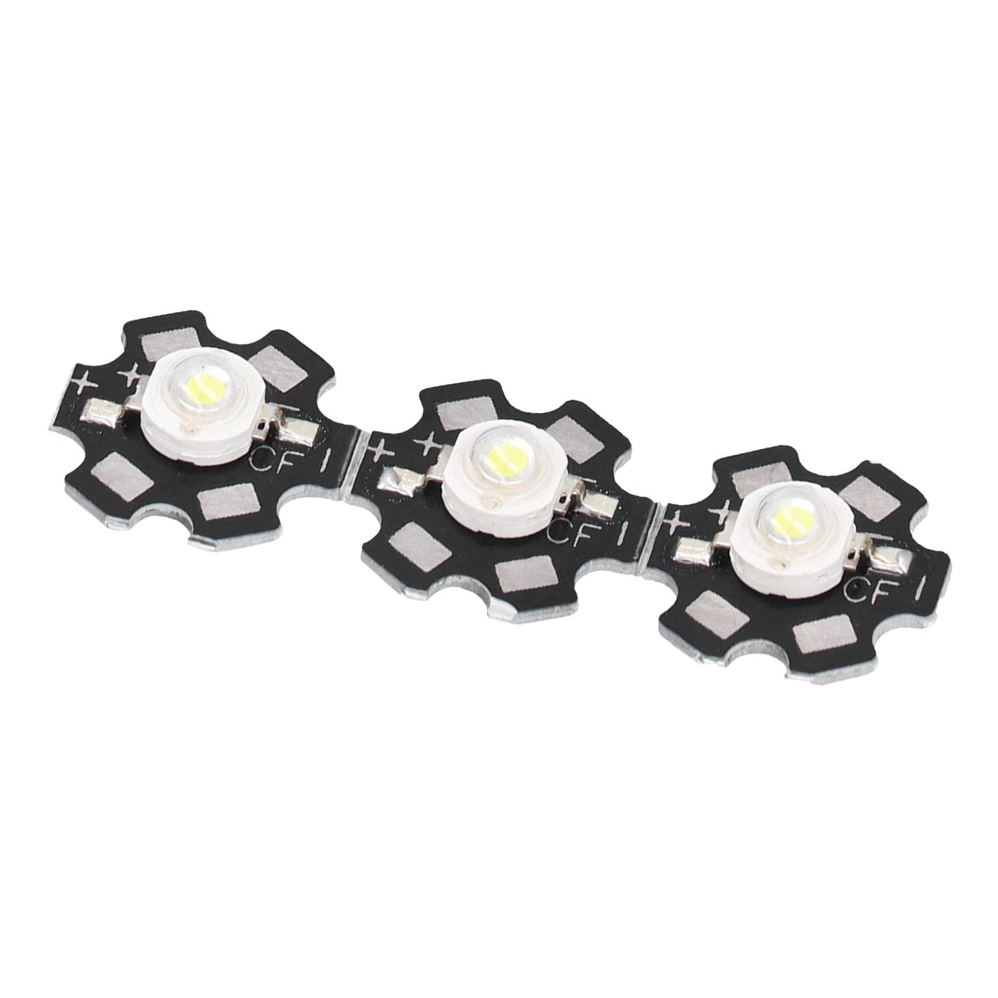 10PCS 1W LED Chip Highlight DIY Light Beads with Aluminum Base 6500k 90lm 20mm White Light