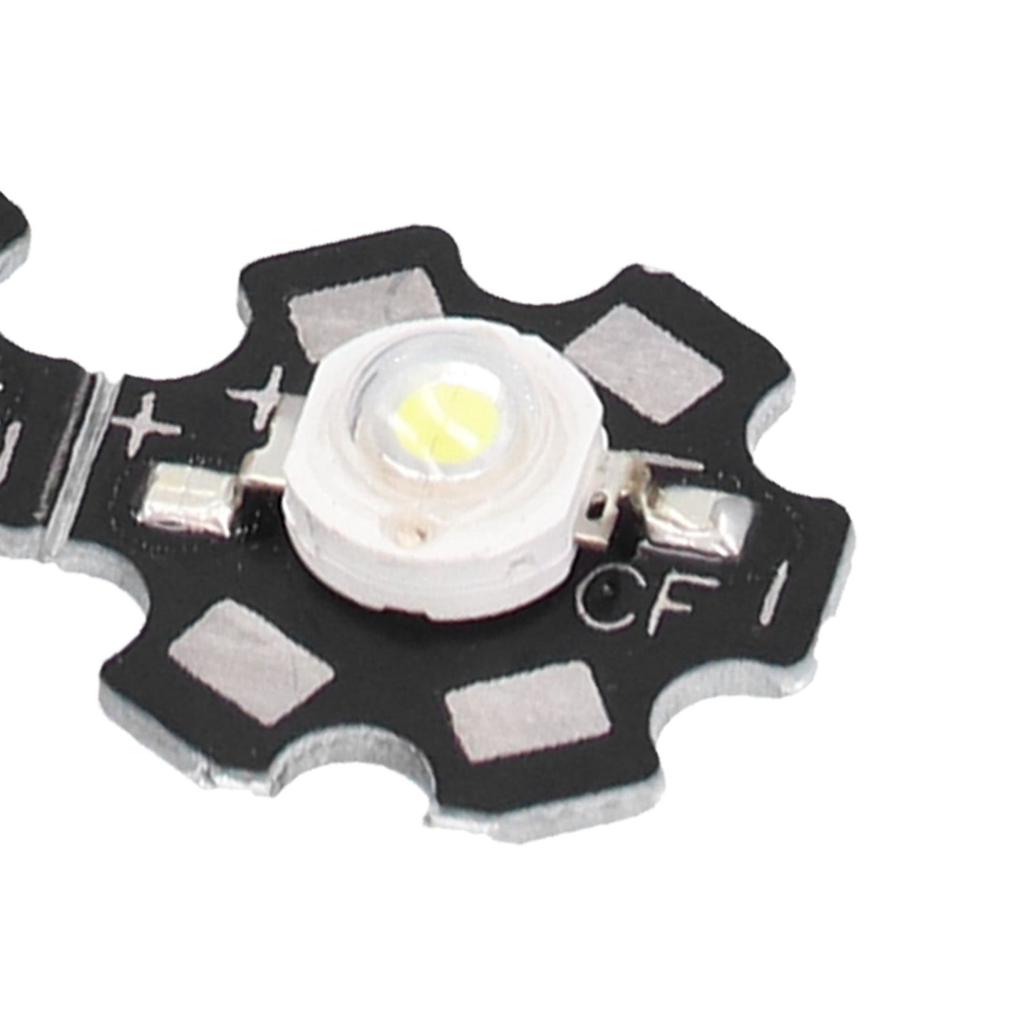 10PCS 1W LED Chip Highlight DIY Light Beads with Aluminum Base 6500k 90lm 20mm White Light