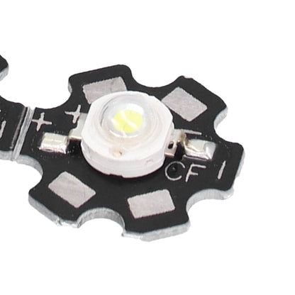 10PCS 1W LED Chip Highlight DIY Light Beads with Aluminum Base 6500k 90lm 20mm White Light