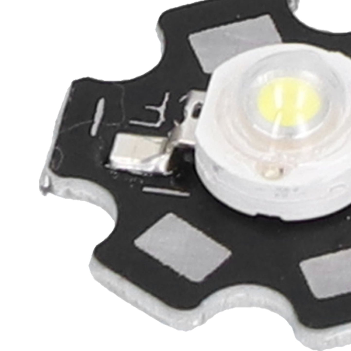10PCS 1W LED Chip Highlight DIY Light Beads with Aluminum Base 6500k 90lm 20mm White Light