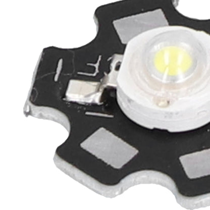 10PCS 1W LED Chip Highlight DIY Light Beads with Aluminum Base 6500k 90lm 20mm White Light