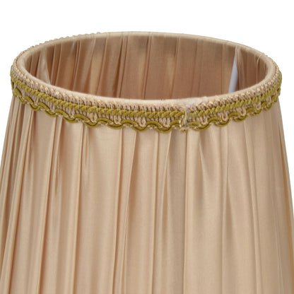 2PCS Fabric Lampshade Simple Lamp Shade for E14 Screw Candlestick Lamp Table Light Chandelier Gold