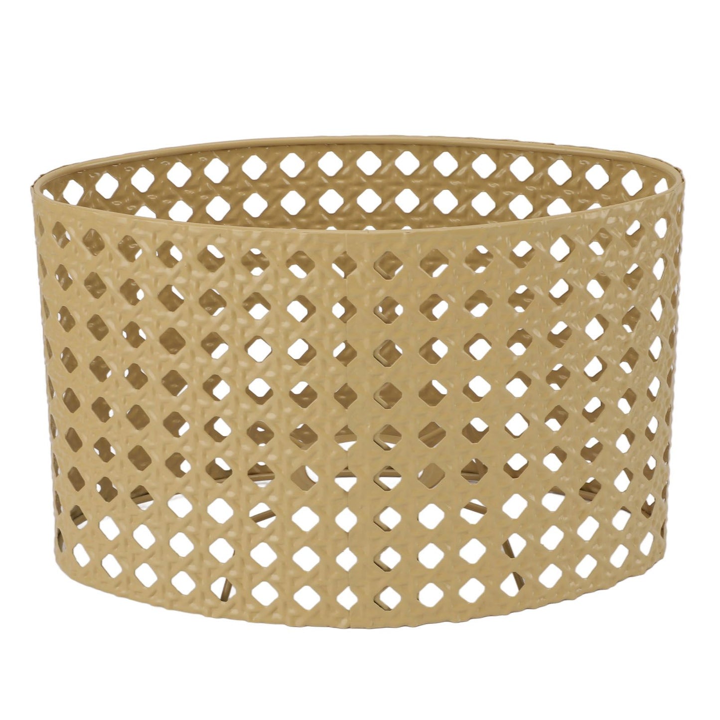 Iron Hollow Oval Lampshade Metal Engraving Hollow Lampshade Compatible for E27 E14 Caliber Lampholders Yellow