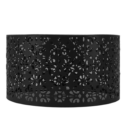 Desk Lampshade Hollow Out Iron Exquisite Decorative Lamp Shade for E27 E14 Floor Lamps Chandeliers Black