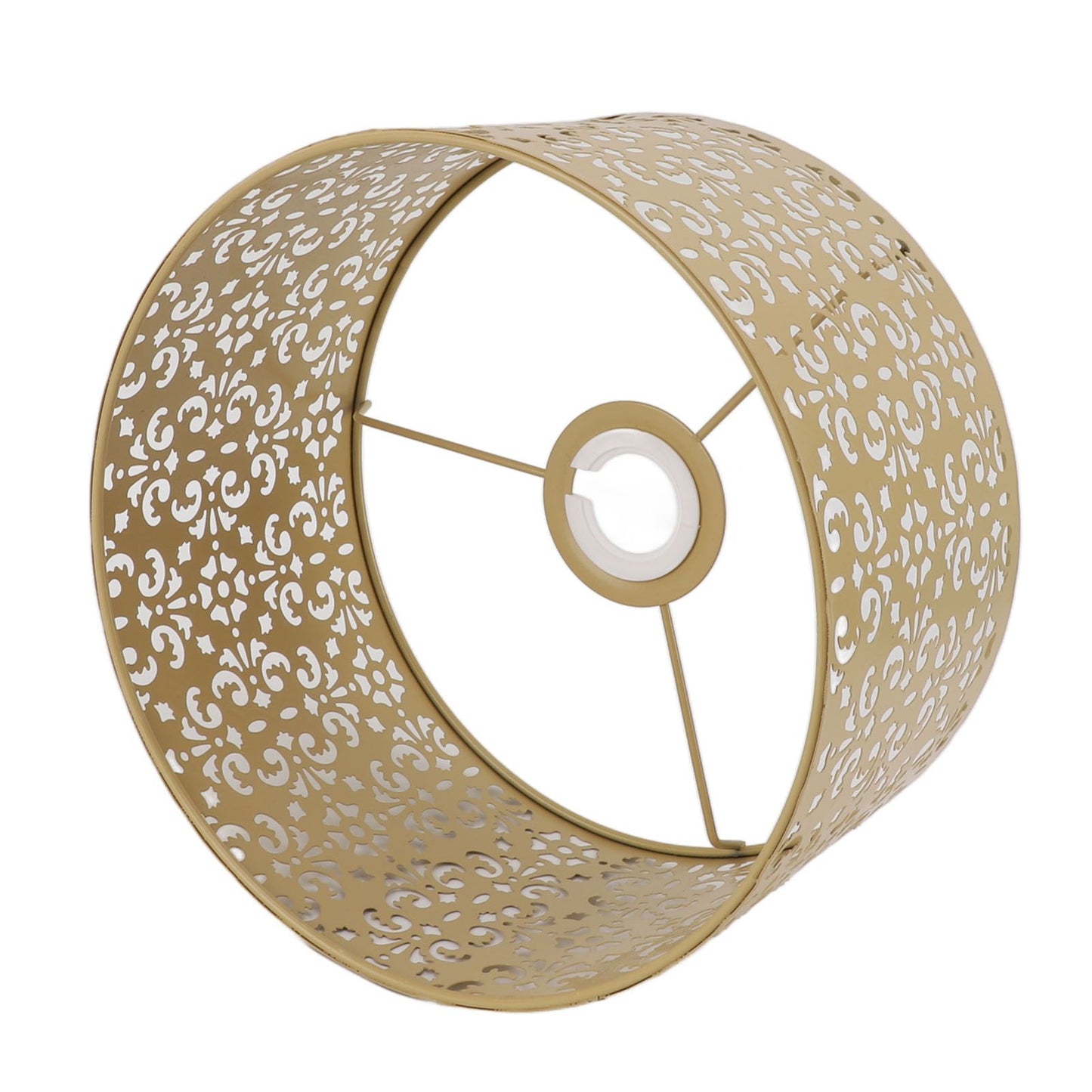 Desk Lampshade Hollow Out Iron Exquisite Decorative Lamp Shade for E27 E14 Floor Lamps Chandeliers Yellow