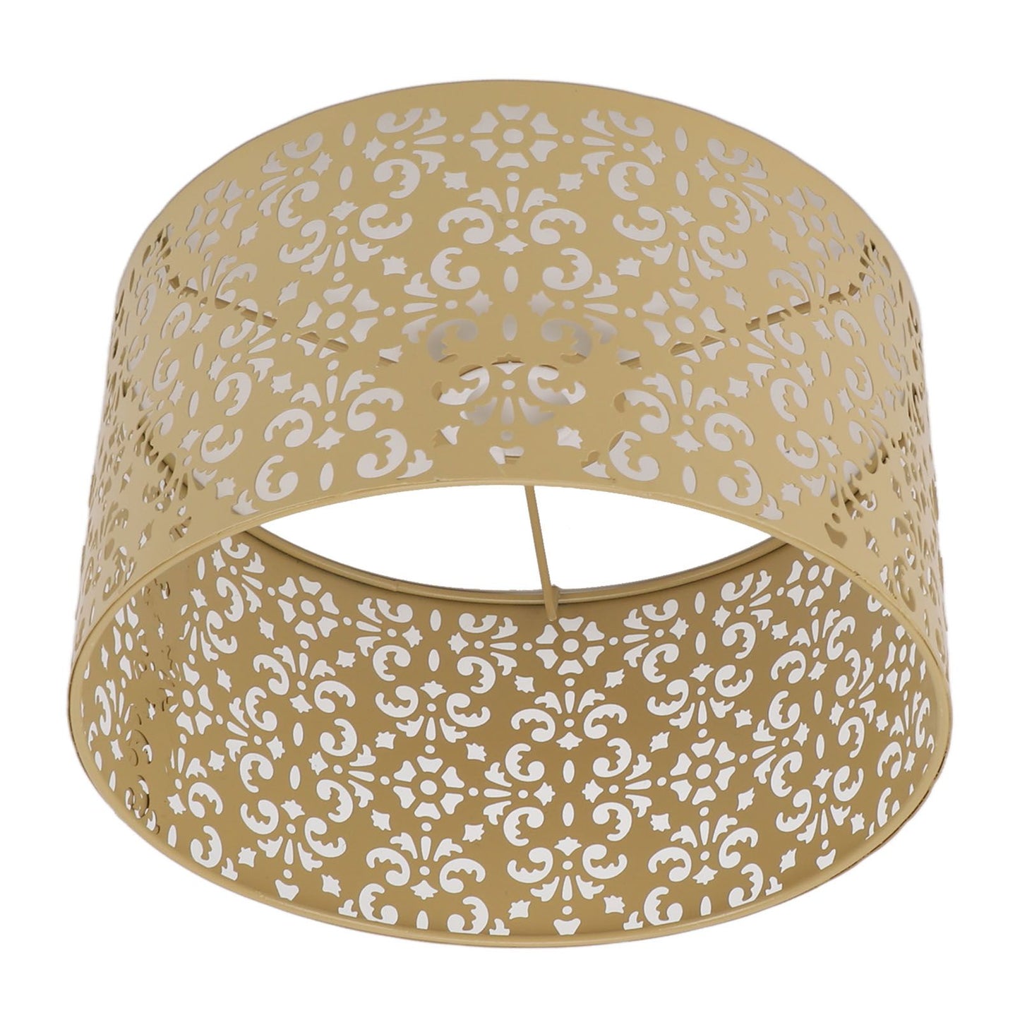 Desk Lampshade Hollow Out Iron Exquisite Decorative Lamp Shade for E27 E14 Floor Lamps Chandeliers Yellow