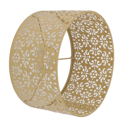 Desk Lampshade Hollow Out Iron Exquisite Decorative Lamp Shade for E27 E14 Floor Lamps Chandeliers Yellow