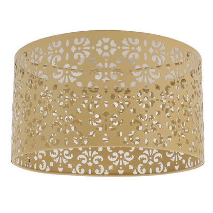Desk Lampshade Hollow Out Iron Exquisite Decorative Lamp Shade for E27 E14 Floor Lamps Chandeliers Yellow