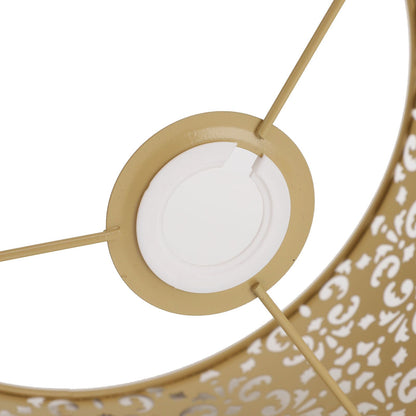 Desk Lampshade Hollow Out Iron Exquisite Decorative Lamp Shade for E27 E14 Floor Lamps Chandeliers Yellow