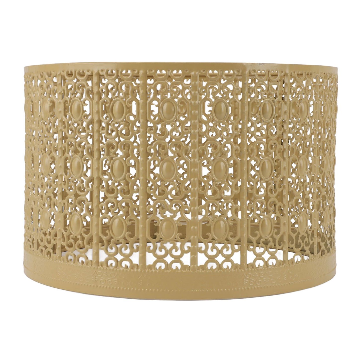 Lamp Shade Hollow Out Metal E27 E14 Clip On Easy Installation Durable Lamp Cover for Table Bedroom Living Room Home Yellow