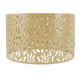 Metal Lamp Shades Hollow Carved Lampshade Modern Style Hollow Lampshade Compatible with E27 E14 Lamp Holder Water Grass Leaf Yellow