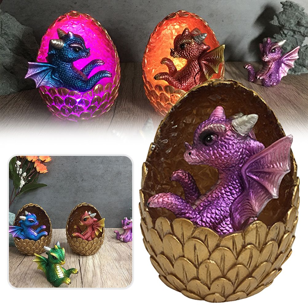Simulations Crystal Dragon Egg Ornaments Desktop Decorations Shiny Resin Dragon Egg Ornaments Gift for Friends and Family