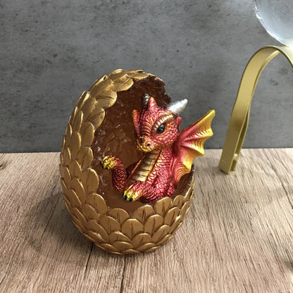 Simulations Crystal Dragon Egg Ornaments Desktop Decorations Shiny Resin Dragon Egg Ornaments Gift for Friends and Family