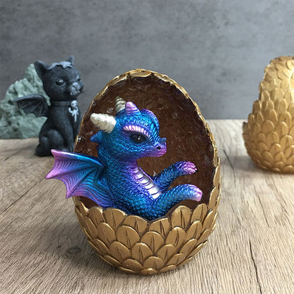 Simulations Crystal Dragon Egg Ornaments Desktop Decorations Shiny Resin Dragon Egg Ornaments Gift for Friends and Family