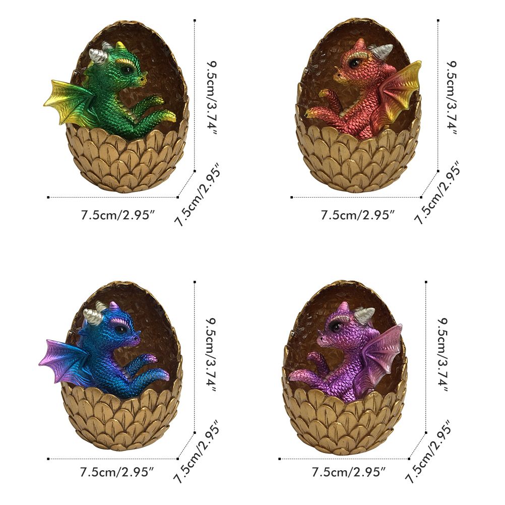 Simulations Crystal Dragon Egg Ornaments Desktop Decorations Shiny Resin Dragon Egg Ornaments Gift for Friends and Family