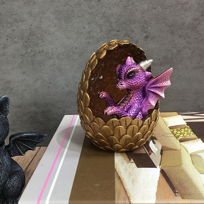 Simulations Crystal Dragon Egg Ornaments Desktop Decorations Shiny Resin Dragon Egg Ornaments Gift for Friends and Family