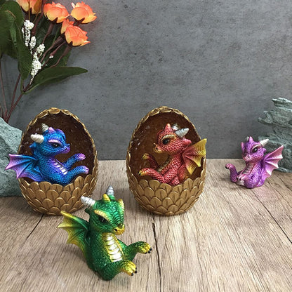 Simulations Crystal Dragon Egg Ornaments Desktop Decorations Shiny Resin Dragon Egg Ornaments Gift for Friends and Family
