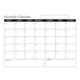Rewritable Magnetic Whiteboard Refrigerator Calendar Message Board Monthly Planner Board