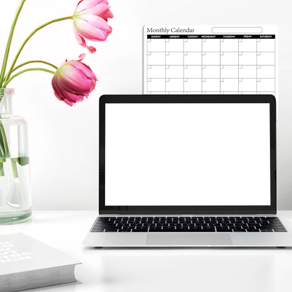 Rewritable Magnetic Whiteboard Refrigerator Calendar Message Board Monthly Planner Board