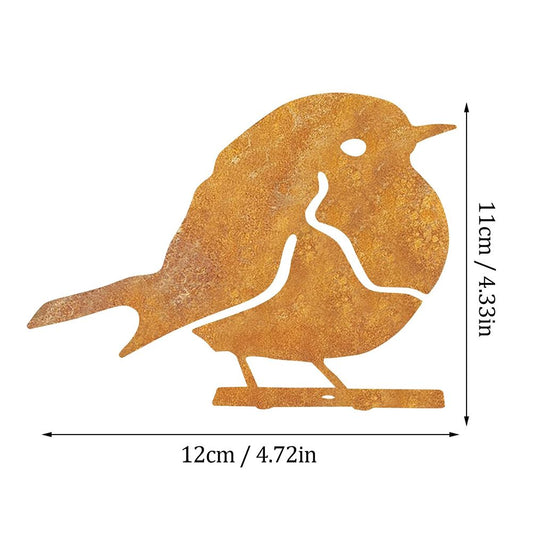 Garden Art Silhouette Bird Shaped Artwork Decoration Garden Metal Animal Outline Silhouette Decorative