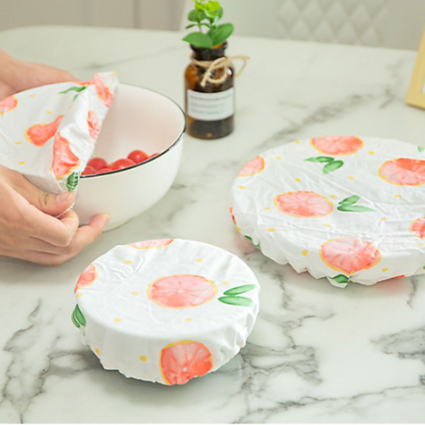 Bowl Covers Reusable Bowl Covers Elastic Food Storage Covers Bowl Covers Reusable Lids for Food Fruits Leftover