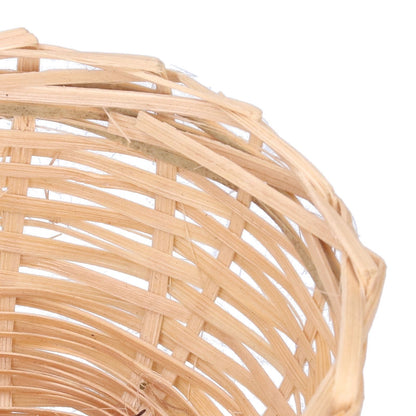4pcs Bamboo Bird Nest Handmade Weaving Breeding Resting Bird House with Hook for Parrots Canary