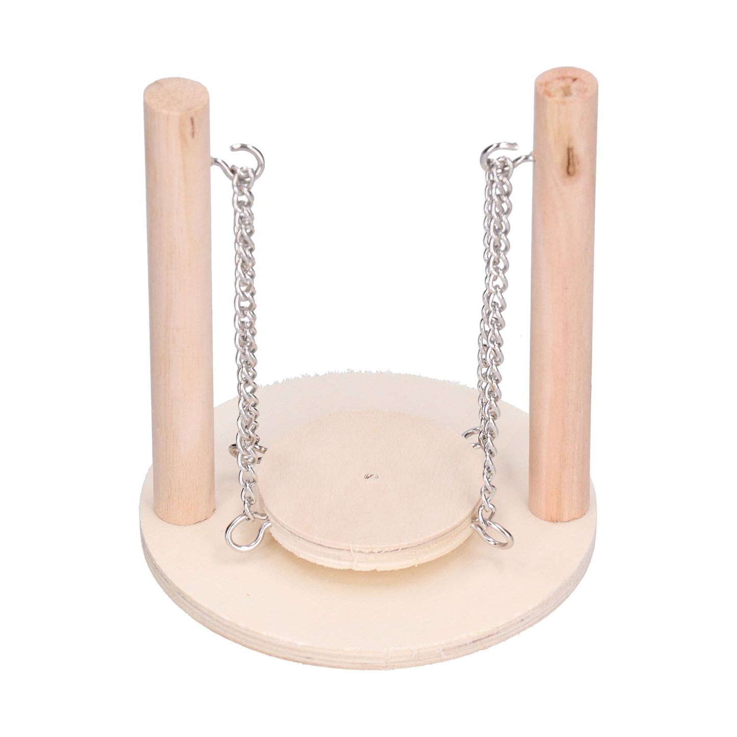 Parrots Swing Toy Wooden Birds Perch Stand Birds Toy for Hamster Small Animal Supplies