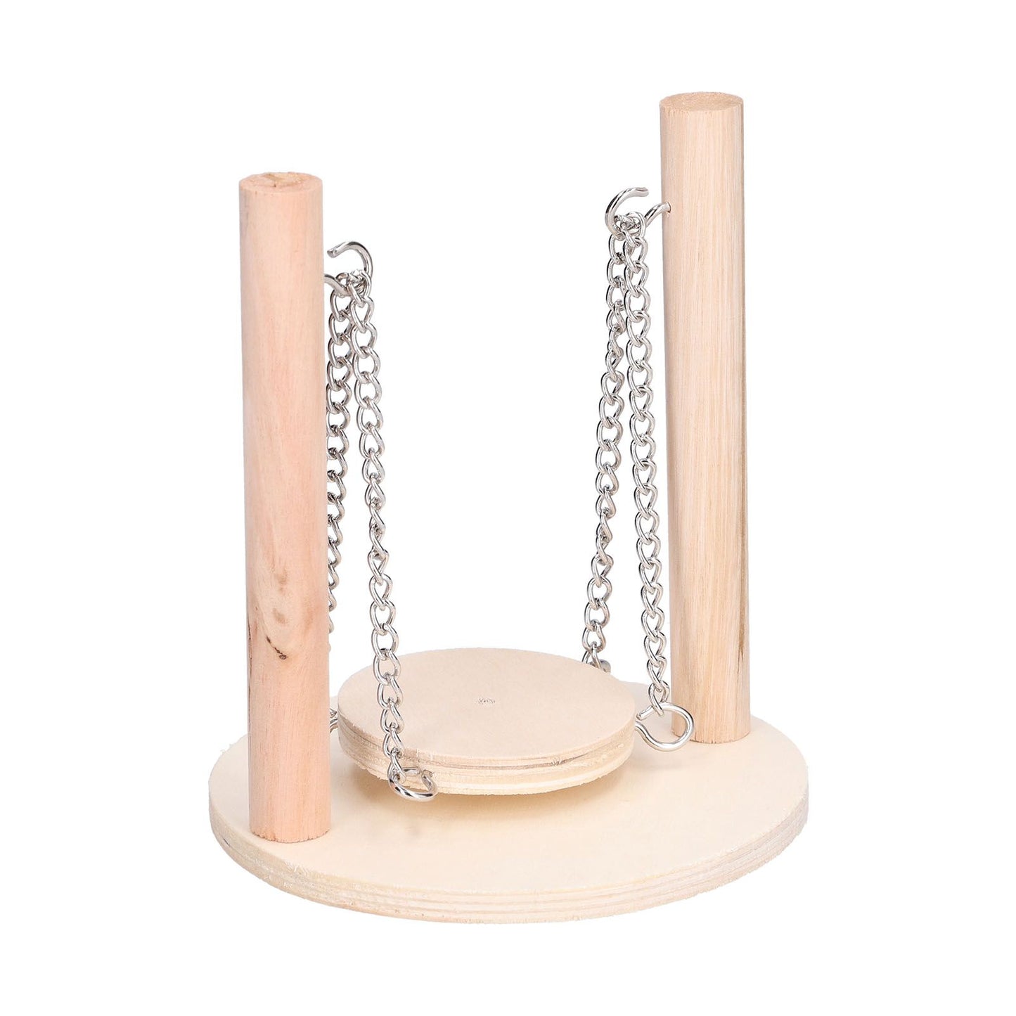 Parrots Swing Toy Wooden Birds Perch Stand Birds Toy for Hamster Small Animal Supplies